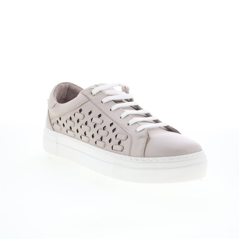 Miz Mooz Murphie Womens Gray Leather Lace Up Lifestyle Sneakers Shoes