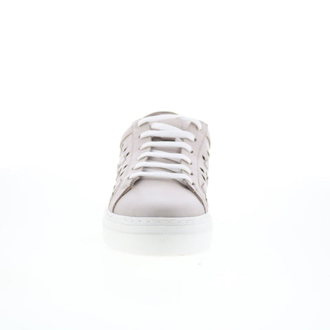 Miz Mooz Murphie Womens Gray Leather Lace Up Lifestyle Sneakers Shoes