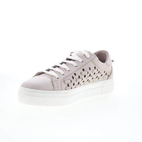 Miz Mooz Murphie Womens Gray Leather Lace Up Lifestyle Sneakers Shoes