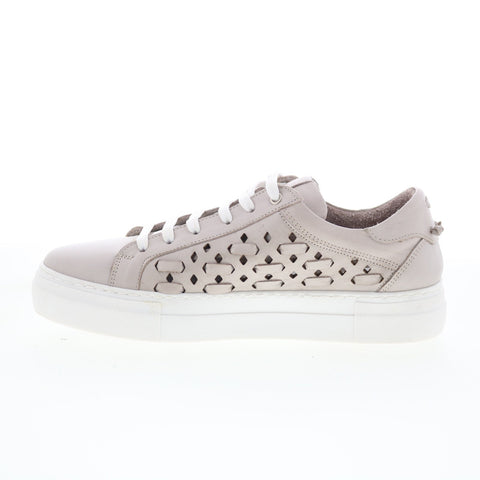 Miz Mooz Murphie Womens Gray Leather Lace Up Lifestyle Sneakers Shoes