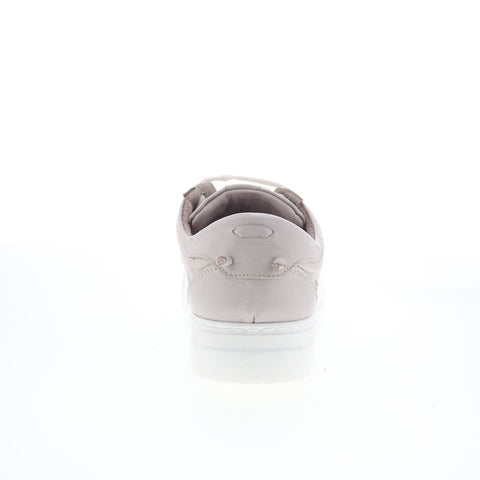 Miz Mooz Murphie Womens Gray Leather Lace Up Lifestyle Sneakers Shoes