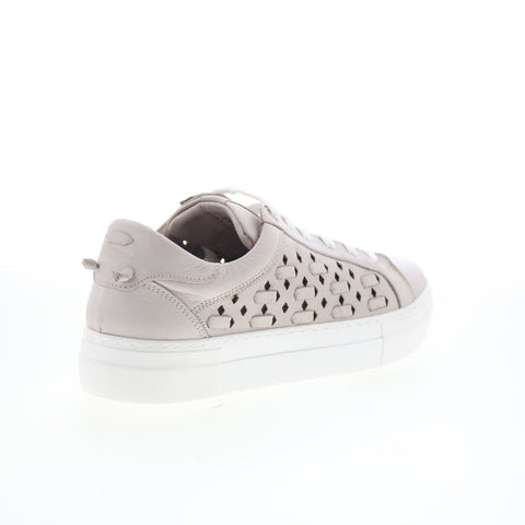 Miz Mooz Murphie Womens Gray Leather Lace Up Lifestyle Sneakers Shoes