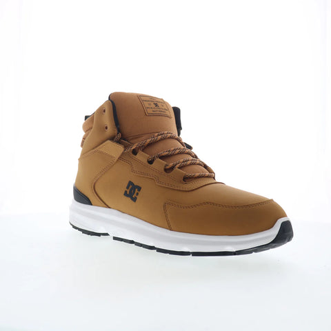 DC Mutiny Water Resistant Mens Brown Skate Inspired Sneakers Shoes