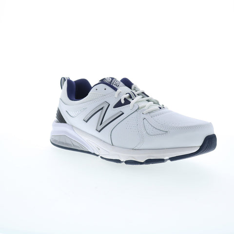 New Balance 857 MX857WN2 Mens White Wide Leather Lifestyle Sneakers Shoes