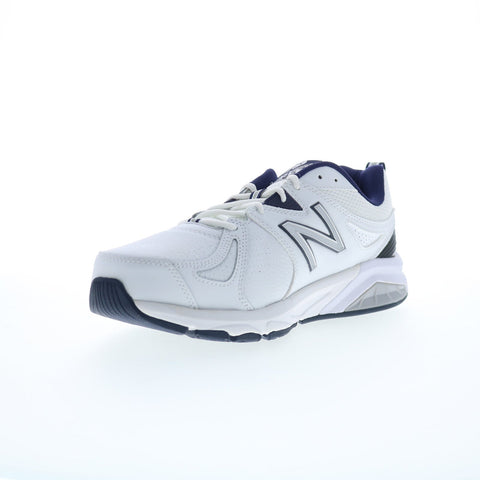 New Balance 857 MX857WN2 Mens White Wide Leather Lifestyle Sneakers Shoes