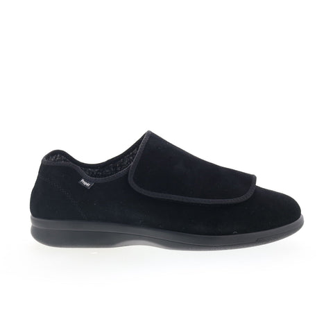 Propet Coleman MXA003M Mens Black Suede Strap Lifetsyle Sneakers Shoes