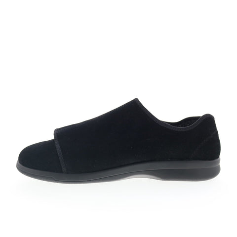 Propet Coleman MXA003M Mens Black Suede Strap Lifetsyle Sneakers Shoes