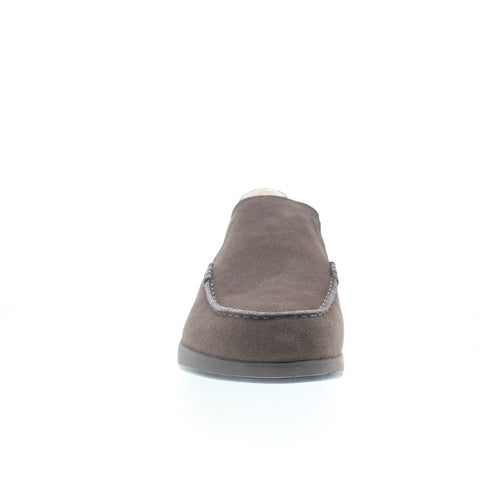 Propet Edsel MXX004S Mens Gray Suede Slip On Loafer Slippers Shoes