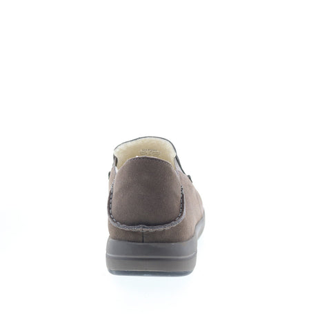 Propet Edsel MXX004S Mens Brown Suede Slip On Loafer Slippers Shoes