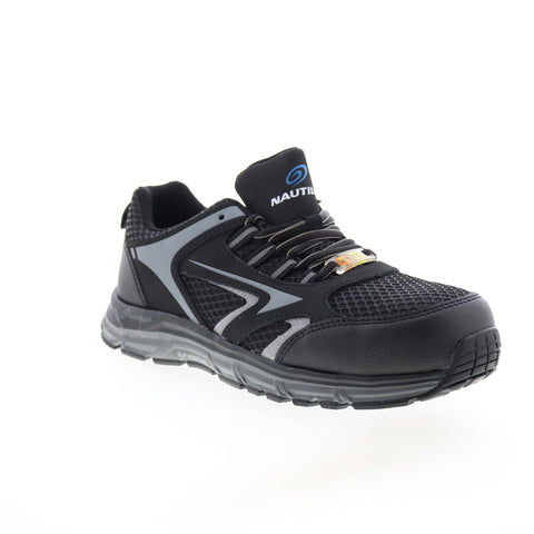 Nautilus Tempest Alloy Toe SD10 N1570 Mens Black Canvas Athletic Work Shoes
