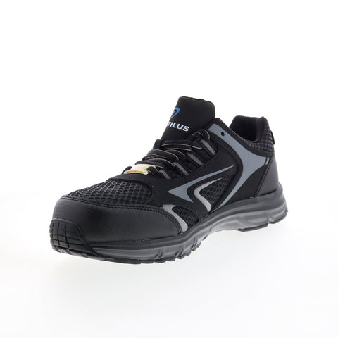 Nautilus Tempest Alloy Toe SD10 N1570 Mens Black Canvas Athletic Work Shoes