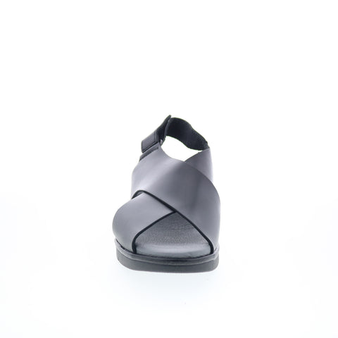 Fly London Nabi NABI058FLY-002 Womens Black Leather Slingback Sandals Shoes