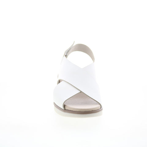 Fly London Nabi NABI058FLY-001 Womens White Leather Slingback Sandals Shoes