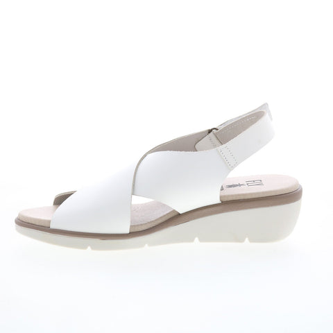 Fly London Nabi NABI058FLY-001 Womens White Leather Slingback Sandals Shoes