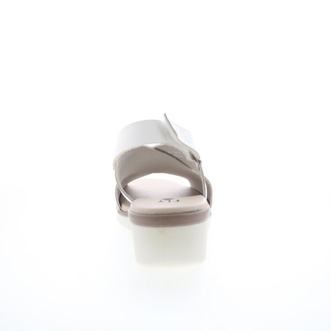 Fly London Nabi NABI058FLY-001 Womens White Leather Slingback Sandals Shoes