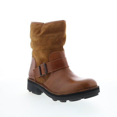 Fly London Naly NALY141FLY-003 Womens Brown Leather Casual Dress Boots