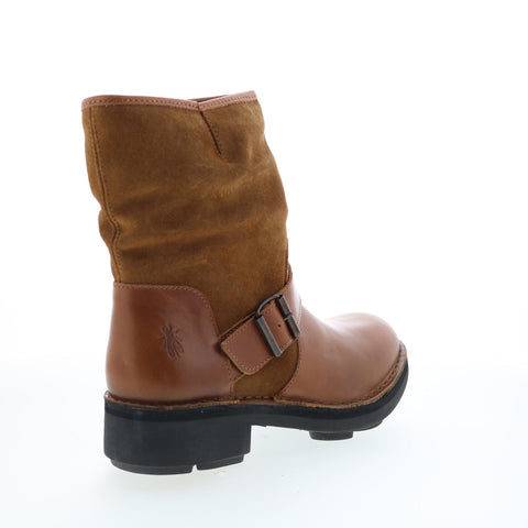 Fly London Naly NALY141FLY-003 Womens Brown Leather Casual Dress Boots