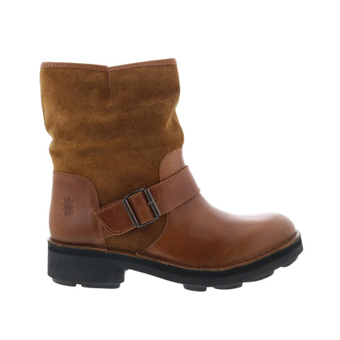 Fly London Naly NALY141FLY-003 Womens Brown Leather Casual Dress Boots