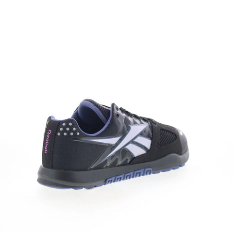 Reebok Nano 2.0 Womens Black Synthetic Lace Up Athletic Cross Training Shoes