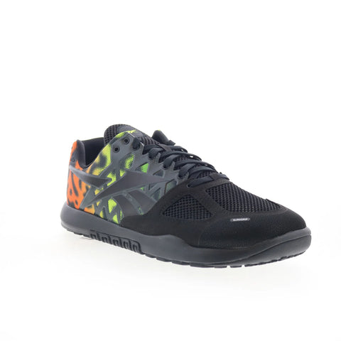 Reebok Nano 2.0 Mens Black Mesh Lace Up Athletic Cross Training Shoes