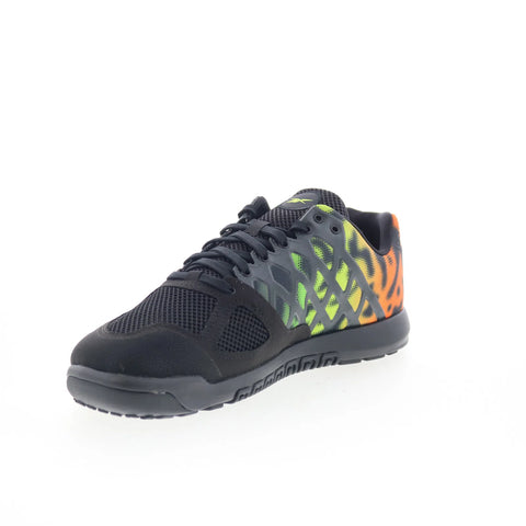 Reebok Nano 2.0 Mens Black Mesh Lace Up Athletic Cross Training Shoes