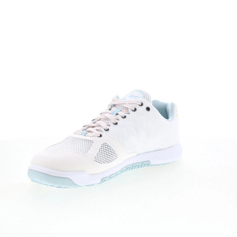 Reebok Nano 2.0 Mens White Leather Lace Up Athletic Cross Training Shoes