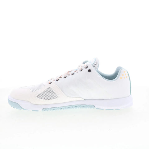 Reebok Nano 2.0 Mens White Leather Lace Up Athletic Cross Training Shoes