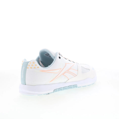 Reebok Nano 2.0 Mens White Leather Lace Up Athletic Cross Training Shoes