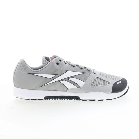 Reebok Nano 2.0 Mens Gray Mesh Lace Up Athletic Cross Training Shoes