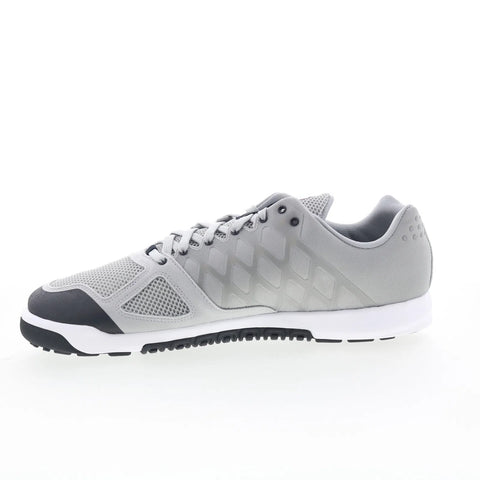Reebok Nano 2.0 Mens Gray Mesh Lace Up Athletic Cross Training Shoes