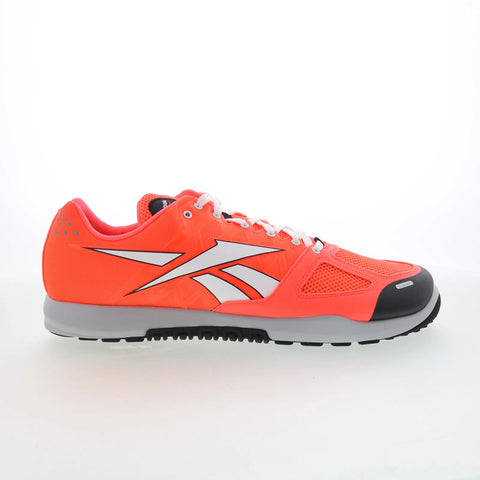 Reebok Nano 2.0 Mens Orange Canvas Lace Up Athletic Cross Training Shoes