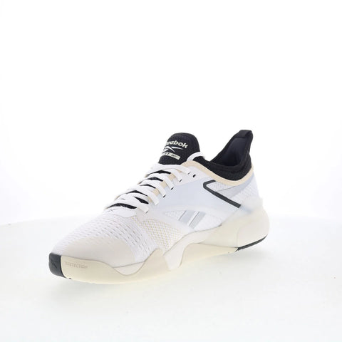 Reebok Nano Court Mens White Mesh Lace Up Athletic Tennis Shoes