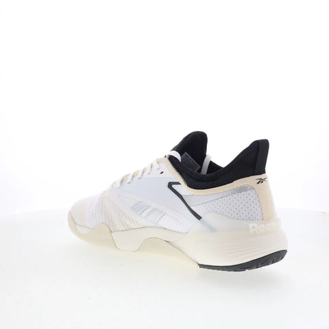 Reebok Nano Court Mens White Mesh Lace Up Athletic Tennis Shoes