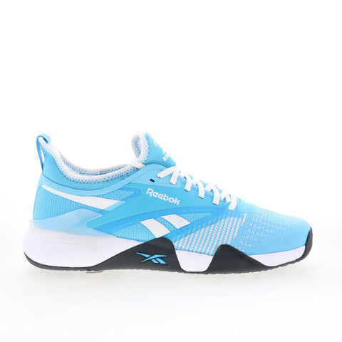 Reebok Nano Court Mens Blue Mesh Lace Up Athletic Tennis Shoes