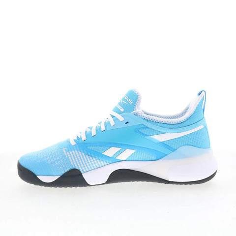 Reebok Nano Court Mens Blue Mesh Lace Up Athletic Tennis Shoes