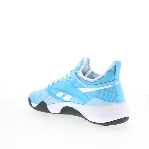 Reebok Nano Court Mens Blue Mesh Lace Up Athletic Tennis Shoes