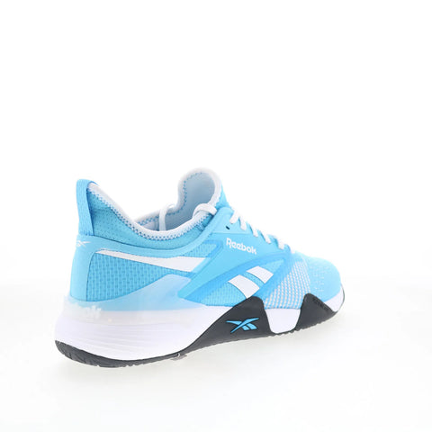 Reebok Nano Court Mens Blue Mesh Lace Up Athletic Tennis Shoes