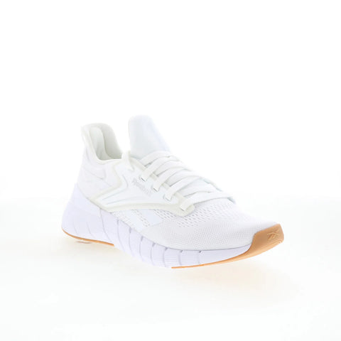 Reebok Nano Gym Womens White Canvas Lace Up Athletic Cross Training Shoes
