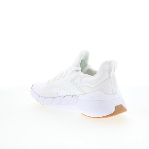 Reebok Nano Gym Womens White Canvas Lace Up Athletic Cross Training Shoes