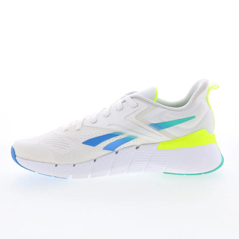 Reebok Nano Gym Mens White Mesh Lace Up Athletic Cross Training Shoes