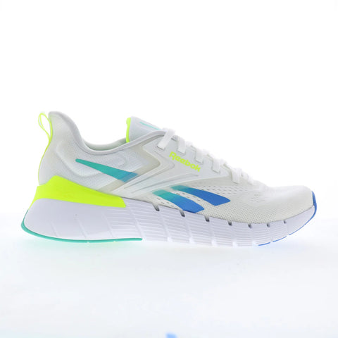 Reebok Nano Gym Mens White Mesh Lace Up Athletic Cross Training Shoes