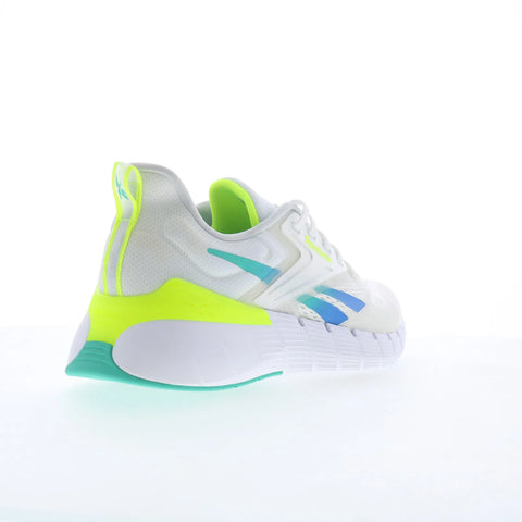 Reebok Nano Gym Mens White Mesh Lace Up Athletic Cross Training Shoes