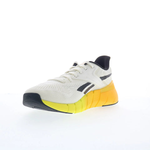 Reebok Nano Gym Mens White Mesh Lace Up Athletic Cross Training Shoes