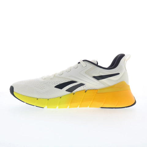 Reebok Nano Gym Mens White Mesh Lace Up Athletic Cross Training Shoes