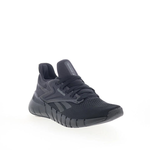 Reebok Nano Gym Womens Black Canvas Lace Up Athletic Cross Training Shoes