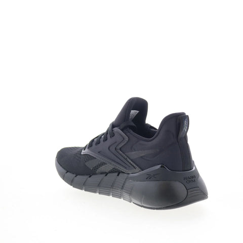 Reebok Nano Gym Womens Black Canvas Lace Up Athletic Cross Training Shoes