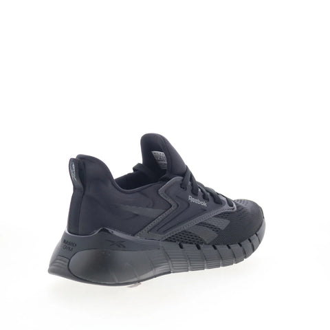 Reebok Nano Gym Womens Black Canvas Lace Up Athletic Cross Training Shoes