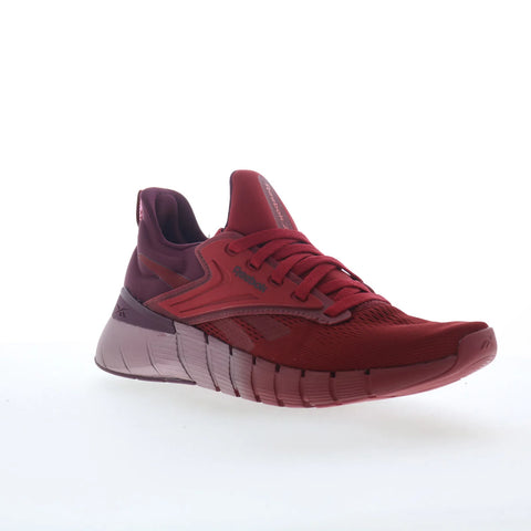 Reebok Nano Gym Womens Red Canvas Lace Up Athletic Cross Training Shoes