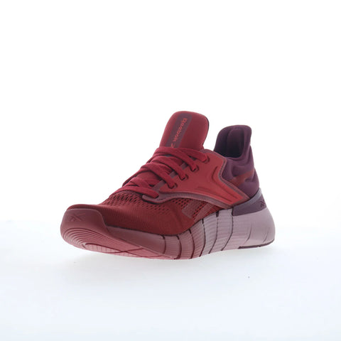 Reebok Nano Gym Womens Red Canvas Lace Up Athletic Cross Training Shoes