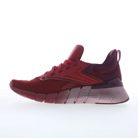 Reebok Nano Gym Womens Red Canvas Lace Up Athletic Cross Training Shoes